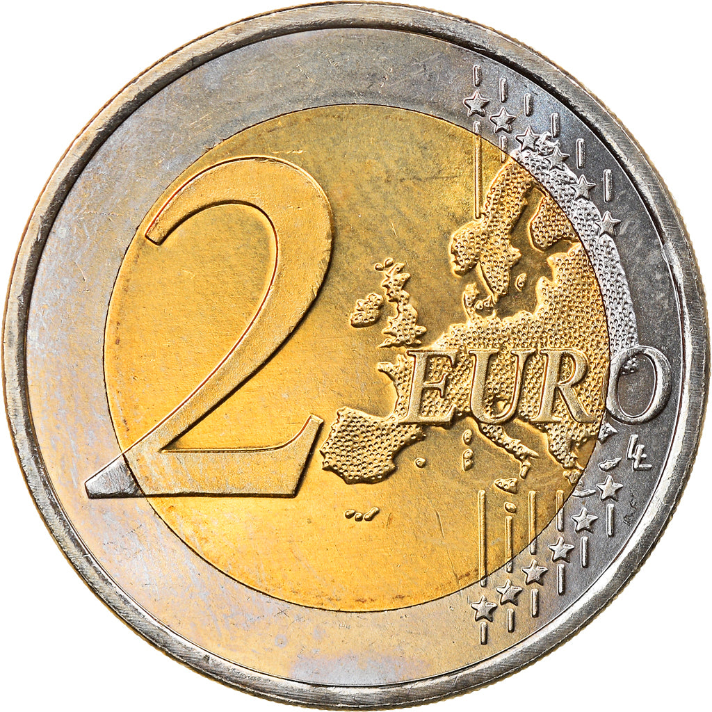 Netherlands, 2 Euro, Traité de Rome 50 ans, 2007, Utrecht, MS(63), Bi-Metallic