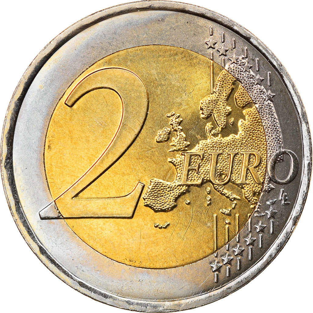 Luxemburgo, 2 Euro, Traité de Rome 50 ans, 2007, Paris, MS(63), Bimetálico
