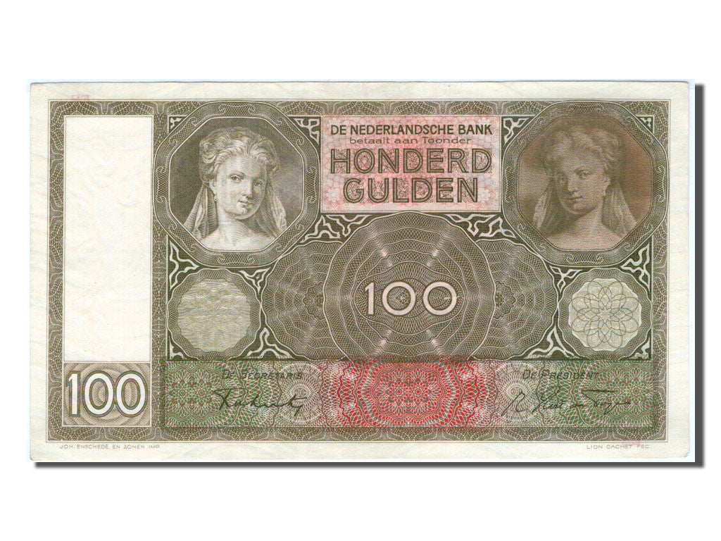 Netherlands, 100 Gulden, 1941, KM #51b, UNC(64), EB