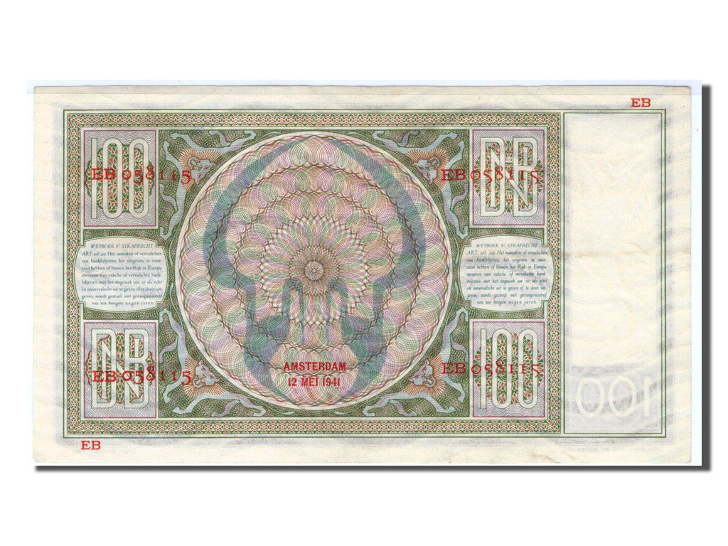 Netherlands, 100 Gulden, 1941, KM #51b, UNC(64), EB