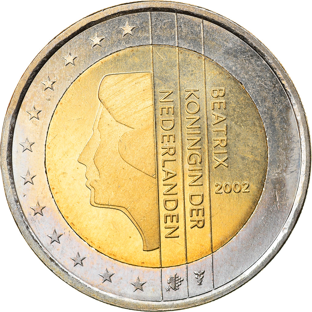 Paesi Bassi, 2 Euro, 2002, Utrecht, SPL, Bi-metallico, KM:241