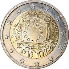 Germany, 2 Euro, 2015, Stuttgart, 30 ans   Drapeau européen, MS(63)