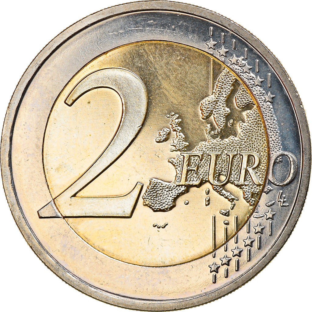 Germany, 2 Euro, 2015, Stuttgart, 30 ans   Drapeau européen, MS(63)
