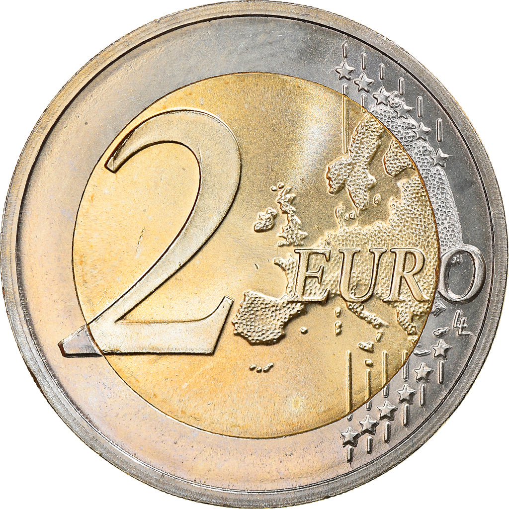 Germania, 2 Euro, 2015, Karlsruhe, 30 ans   Drapeau européen, SPL