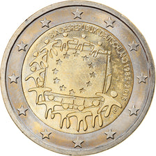 Germany, 2 Euro, 2015, Hambourg, 30 ans   Drapeau européen, MS(63)