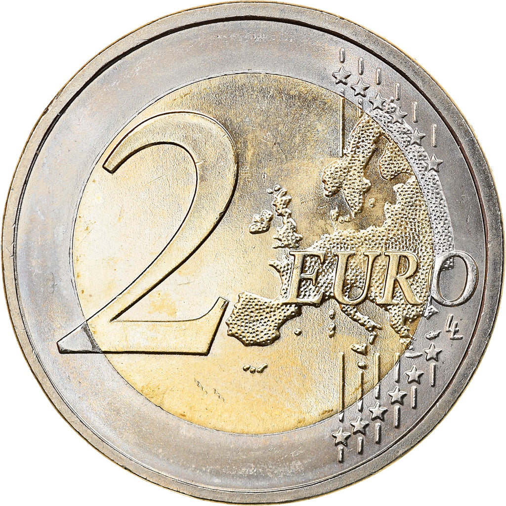Germany, 2 Euro, 2015, Hambourg, 30 ans   Drapeau européen, MS(63)