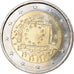 Hiszpania, 2 Euro, 2015, 30 ans   Drapeau européen, MS(63), Bimetaliczny