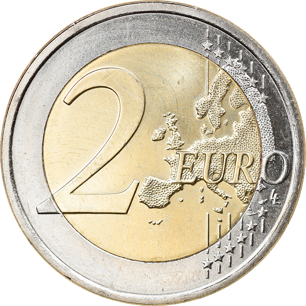 Finlandia, 2 Euro, 2015, 30 ans   Drapeau européen, SC, Bimetálico, KM:New