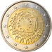 France, 2 Euro, 2015, 30 ans   Drapeau européen, MS(63), Bi-Metallic, KM:New