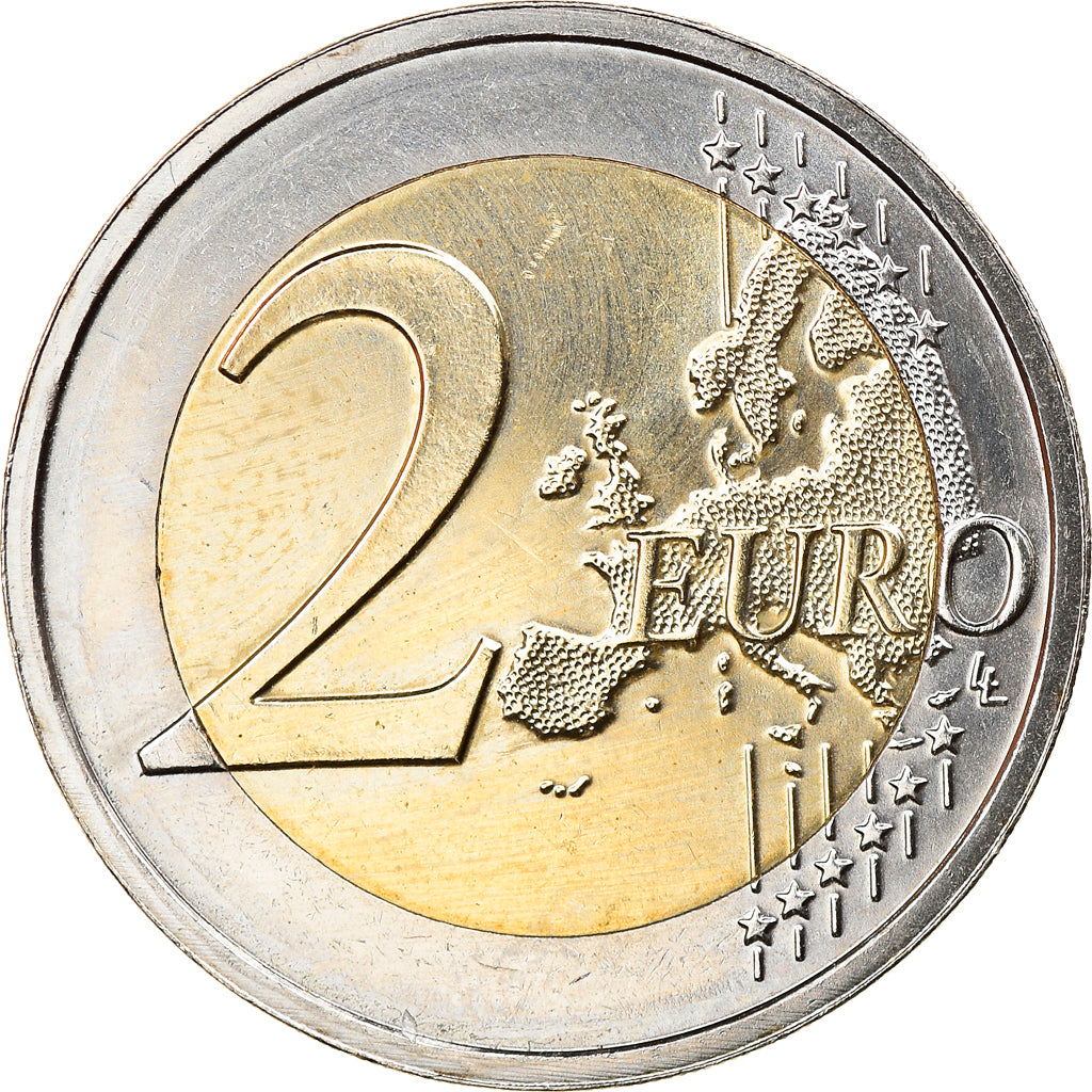 Netherlands, 2 Euro, Drapeau européen, 2015, Utrecht, MS(63), Bi-Metallic