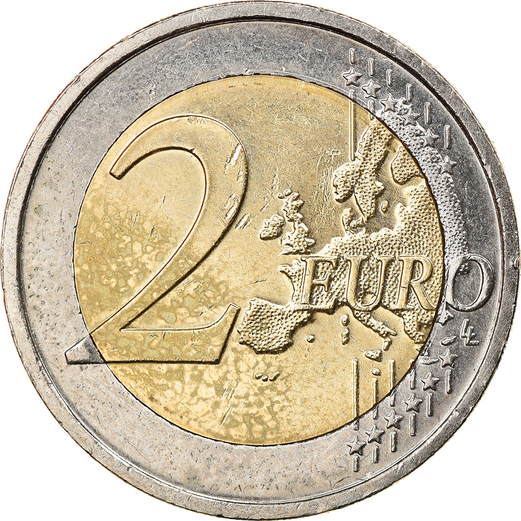 Ireland, 2 Euro, Drapeau européen, 2015, Sandyford, EF(40-45), Bi-Metallic