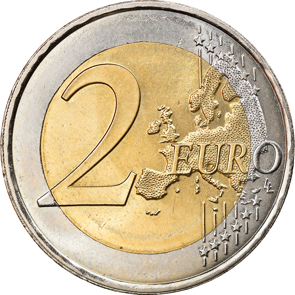 Luxembourg, 2 Euro, Traité de Rome 50 ans, 2007, Paris, MS(63), Bi-Metallic