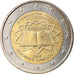 Grecia, 2 Euro, Traité de Rome 50 ans, 2007, Athens, BB+, Bi-metallico, KM:216