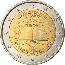 Autriche, 2 Euro, Traité de Rome 50 ans, 2007, Vienna, TTB+, Bi-Metallic