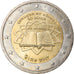 España, 2 Euro, Traité de Rome 50 ans, 2007, Madrid, MBC, Bimetálico, KM:1130