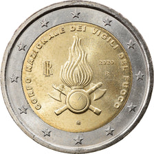Italy, 2 Euro, 80 ans du corps national des sapeurs pompiers, 2020, MS(63)