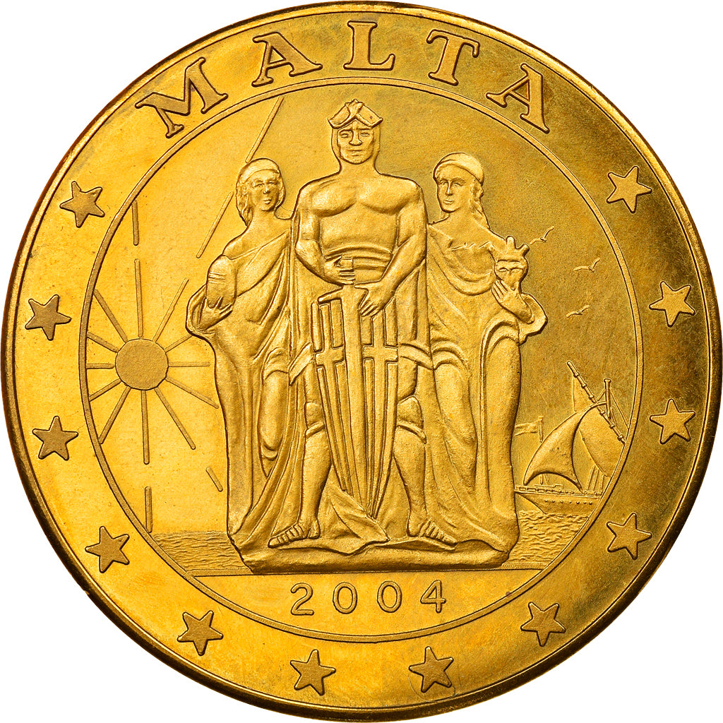 Coin, Malta, 5 Euro, 2004, British Royal Mint, MS(65-70), Goldine, KM:Pn9