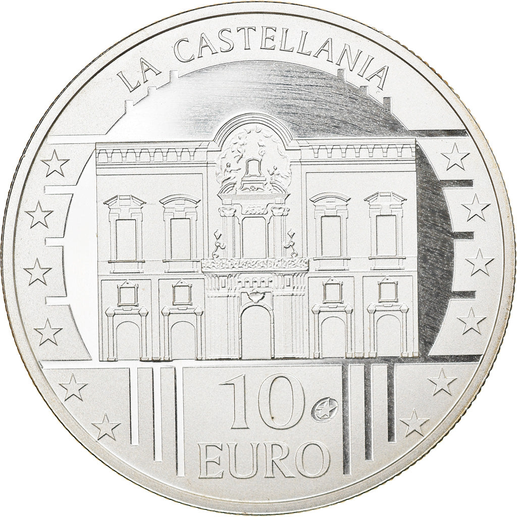 Malta, 10 Euro, La Castellania, 2009, Paris, BE, FDC, Zilver, KM:133