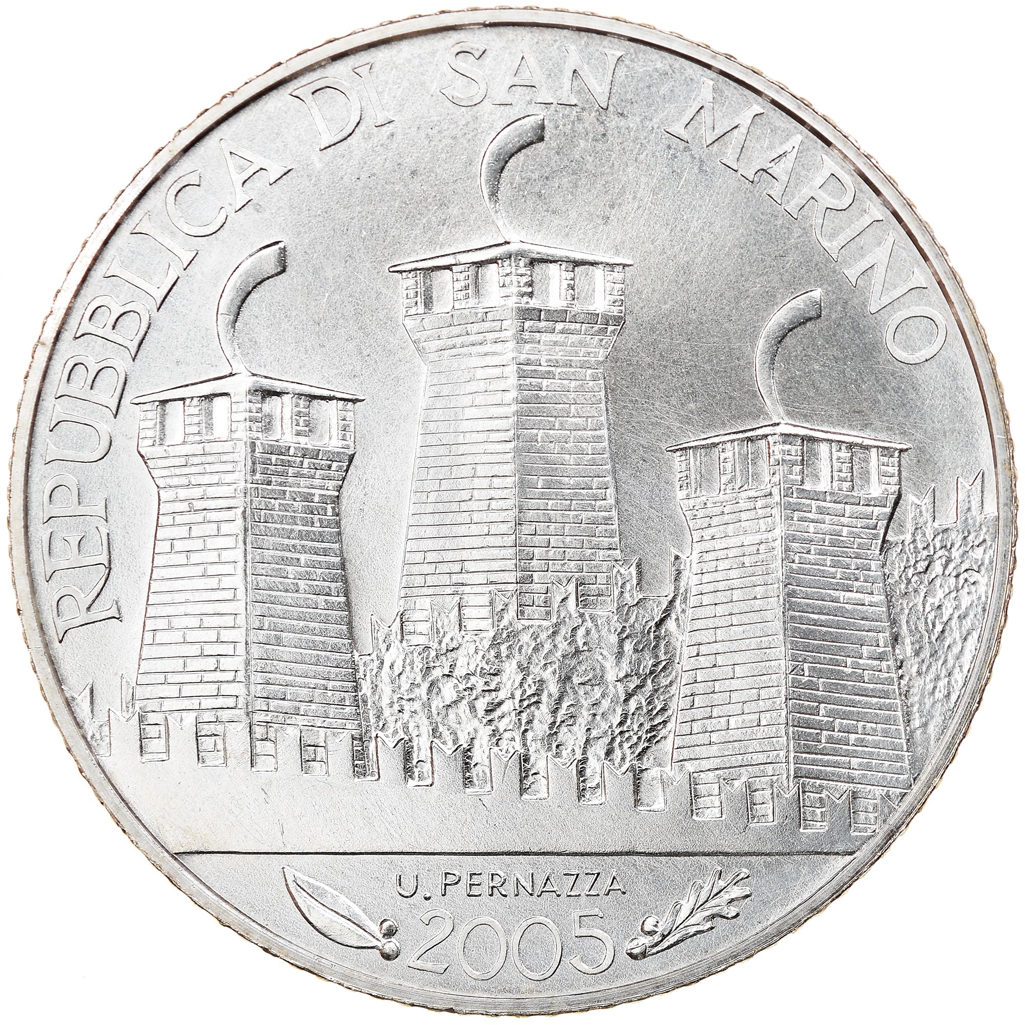 San Marino, 5 Euro, Antonio Onofri, 2005, Rome, MS(65-70), Silver, KM:468