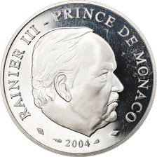 Monaco, 5 Euro, Rainier III - Sainte Dévote, 2004, Paris, BE, MS(65-70)