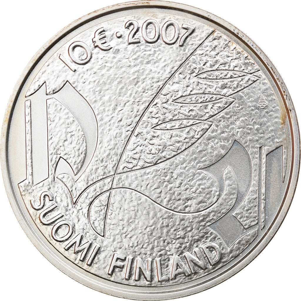 Finlande, 10 Euro, Mikael Agricola, 2007, Vantaa, FDC, Argent, KM:136