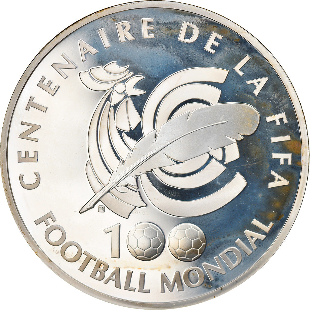France, 1-1/2 Euro, Centenaire de la Fifa, 2004, Paris, BE, MS(65-70), Silver