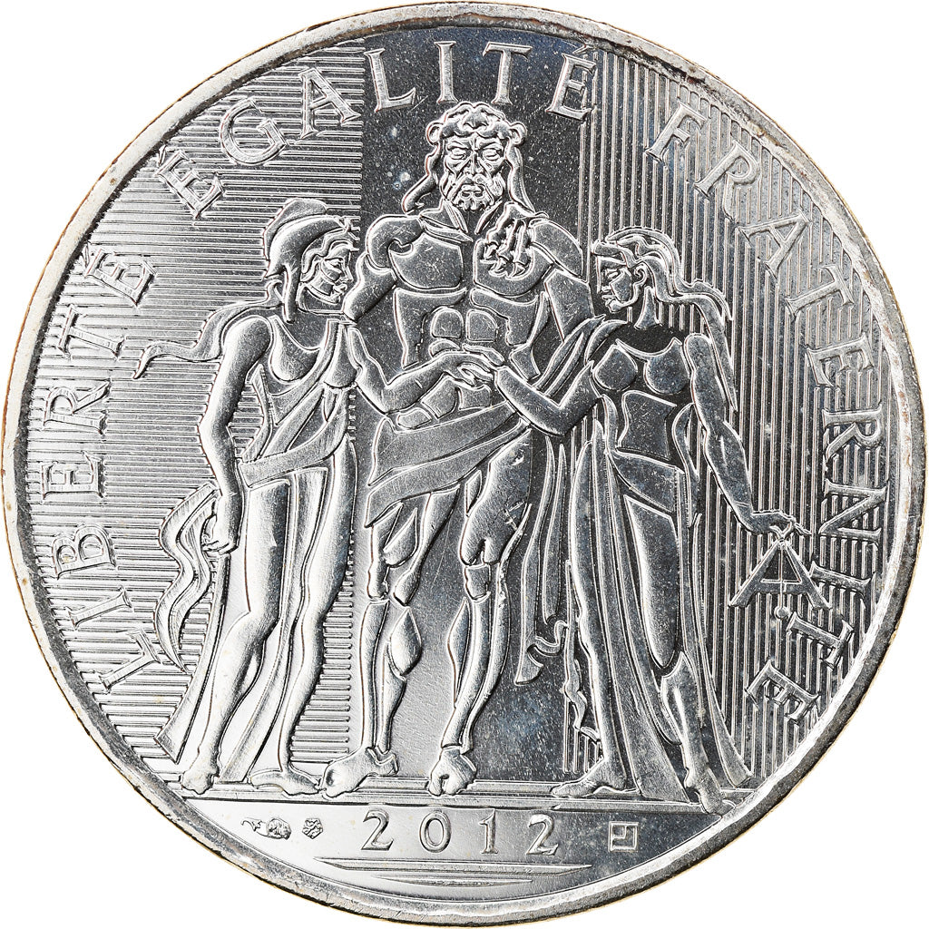 France, 10 Euro, 2012, Paris, MS(64), Silver, Gadoury:EU 516, KM:2073