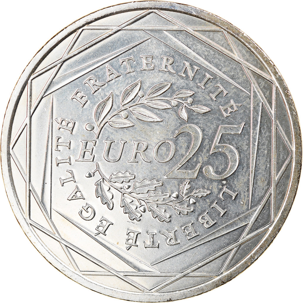 France, 25 Euro, 2009, SPL, Argent, Gadoury:EU338, KM:1581