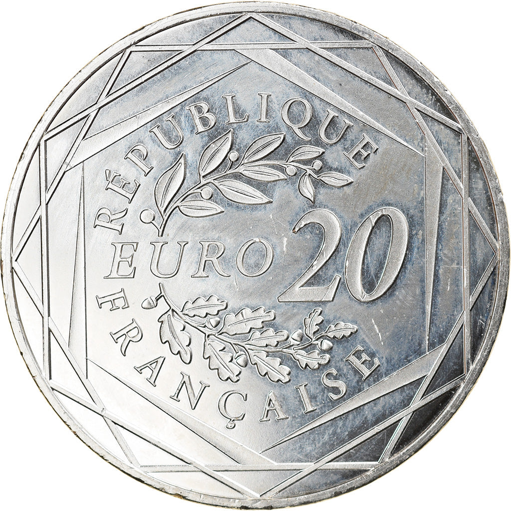 France, 20 Euro, Marianne, Egalité, 2018, Paris, AU(55-58), Silver, KM:New