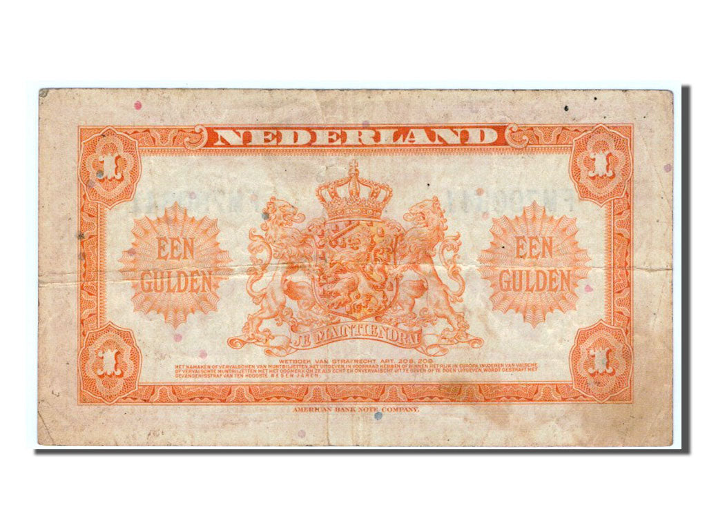 Paesi Bassi, 1 Gulden, 1943, BB