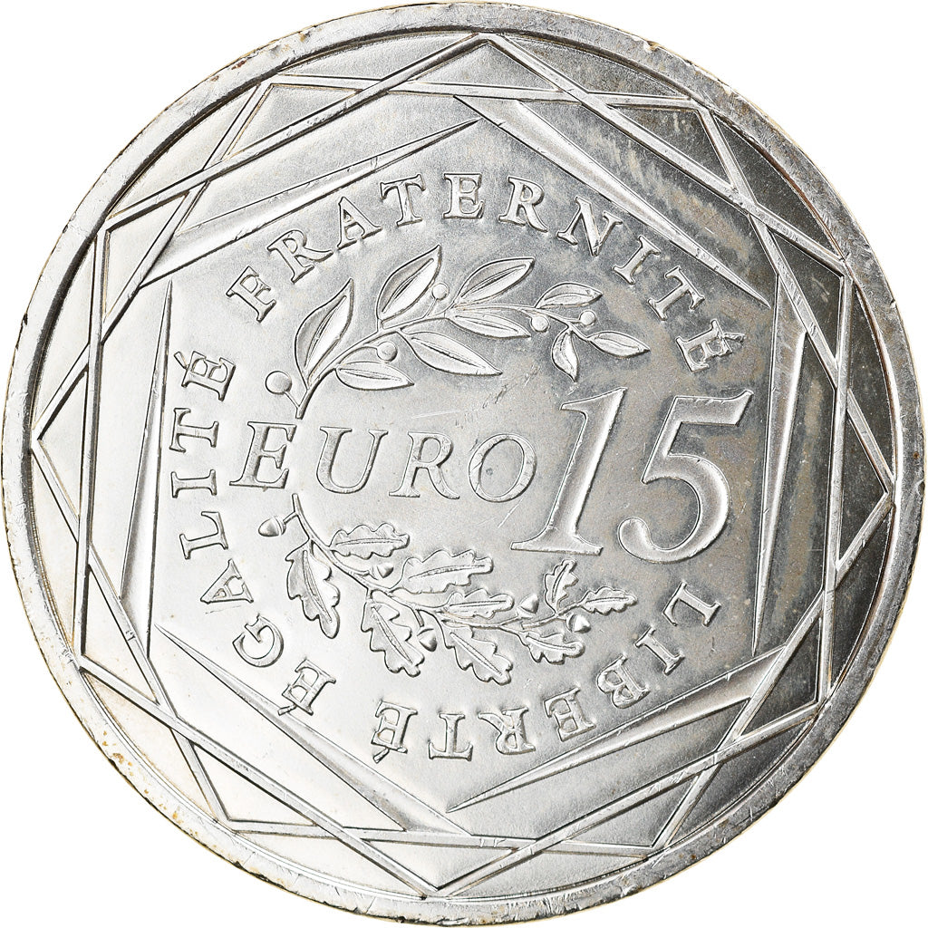 France, 15 Euro, 2008, SPL, Argent, Gadoury:2, KM:1535