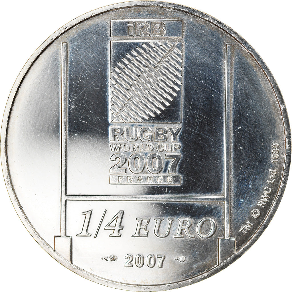 France, 1/4 Euro, Coupe du monde de Rugby en France, 2007, Paris, BU, MS(63)