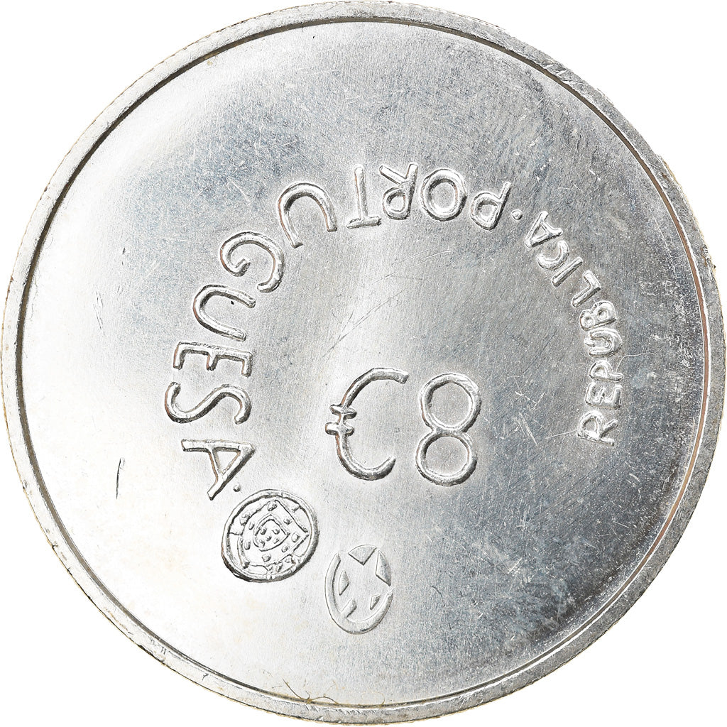 Portugal, 8 Euro, 2006, Lisbon, AU(55-58), Silver, KM:776