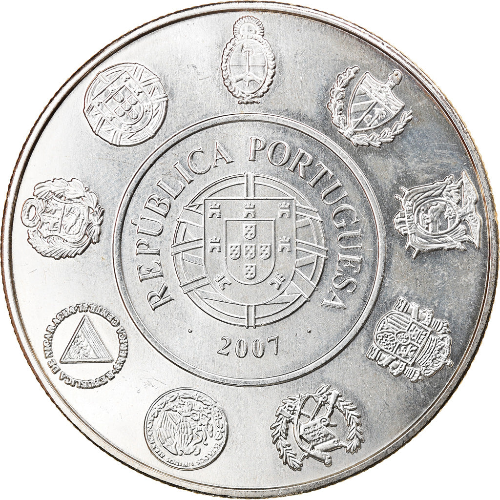 Portugal, 10 Euro, 2007, MS(63), Prata, KM:821