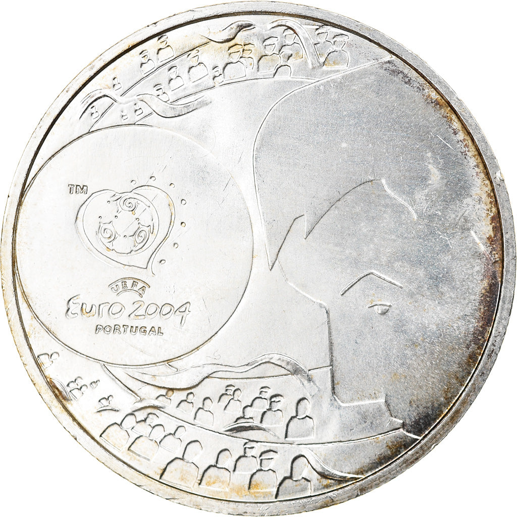 Portugal, 8 Euro, 2004, SC, Plata, KM:757