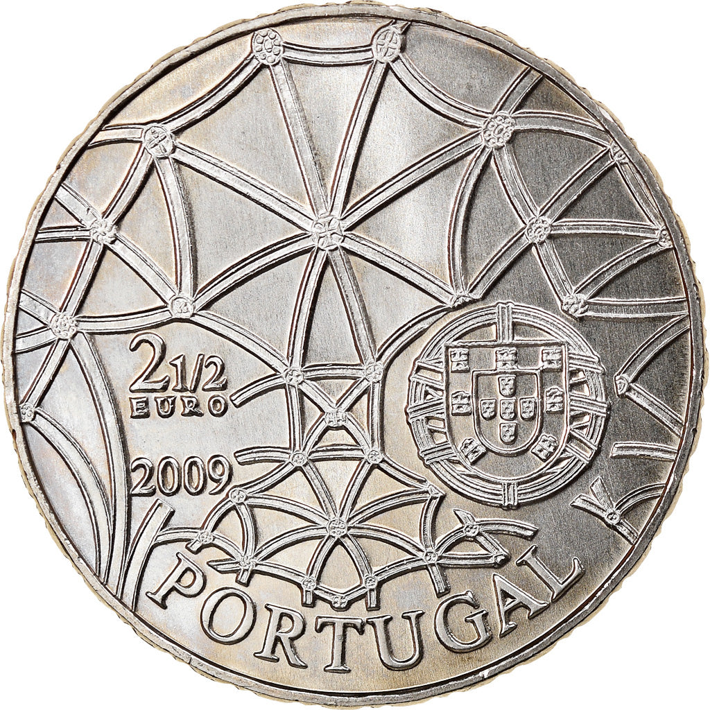 Portugal, 2-1/2 Euro, 2009, Lisbon, MS(63), Cobre-níquel, KM:792