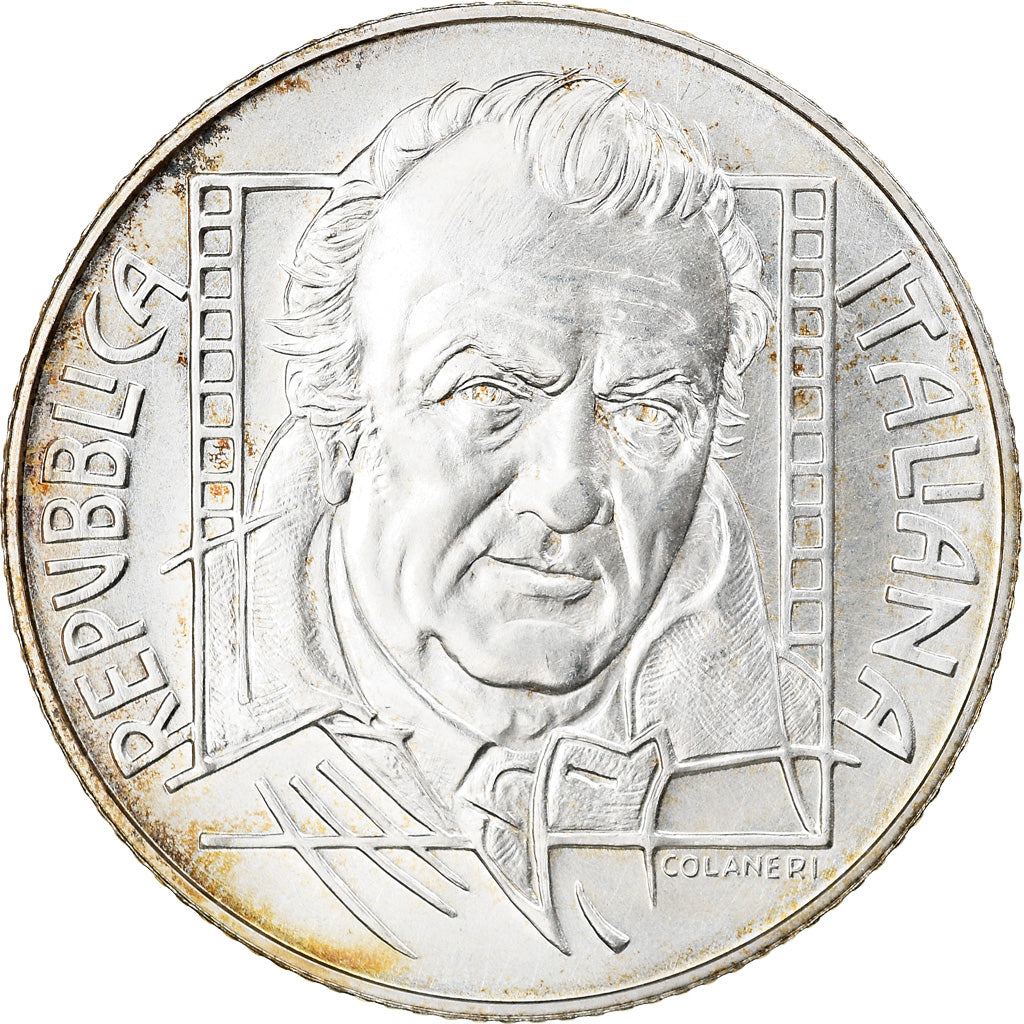 Italy, 5 Euro, Federico Fellini, 2005, Rome, MS(65-70), Silver, KM:255