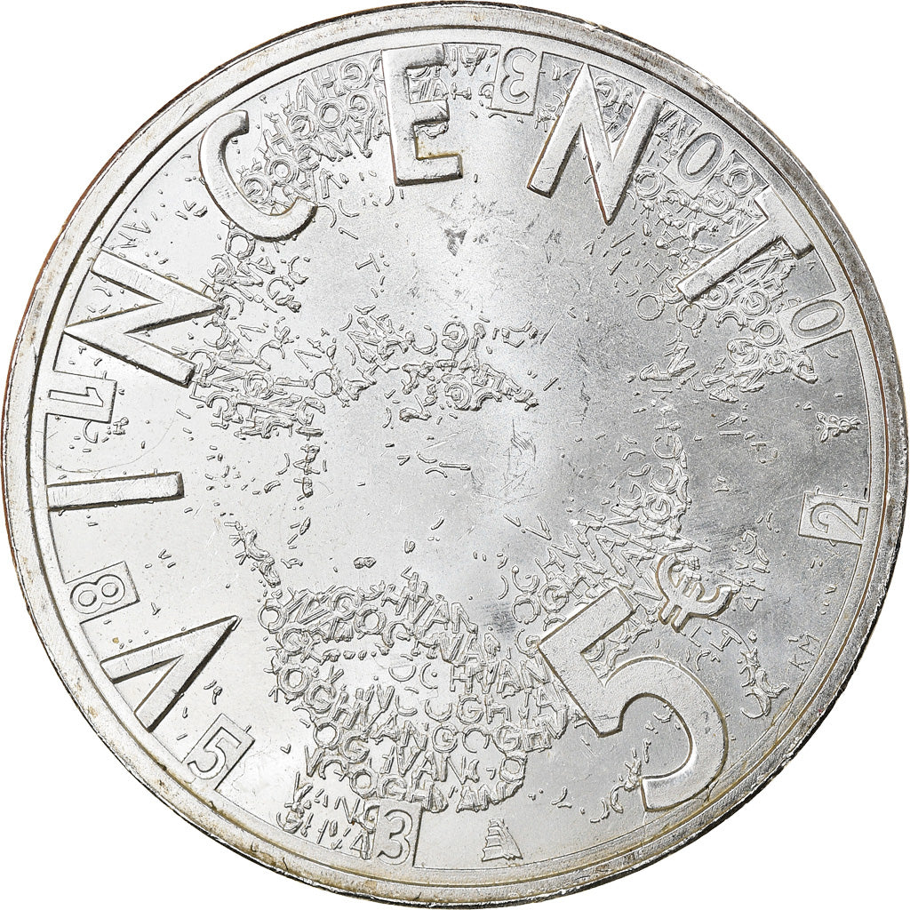 Netherlands, 5 Euro, 2003, Utrecht, Vincent Van Gogh, AU(55-58), Silver, KM:245