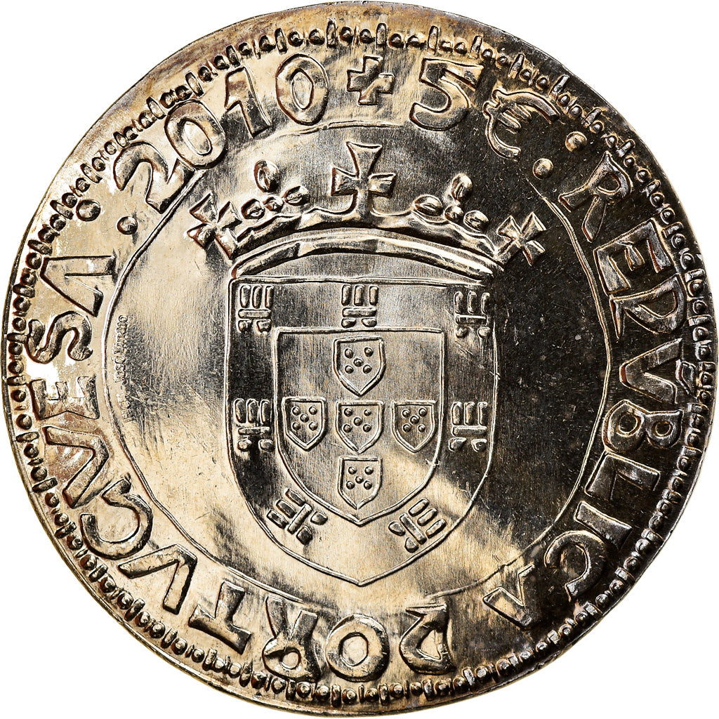 Portugal, 5 Euro, 2010, MS(65-70), Copper-nickel, KM:802