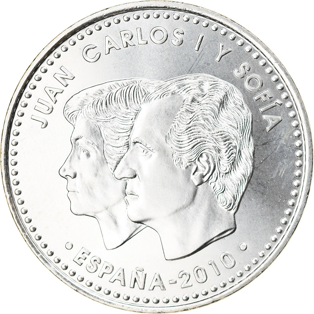 Spain, 20 Euro, FIFA World Cup, 2010, MS(65-70), Silver, KM:1183