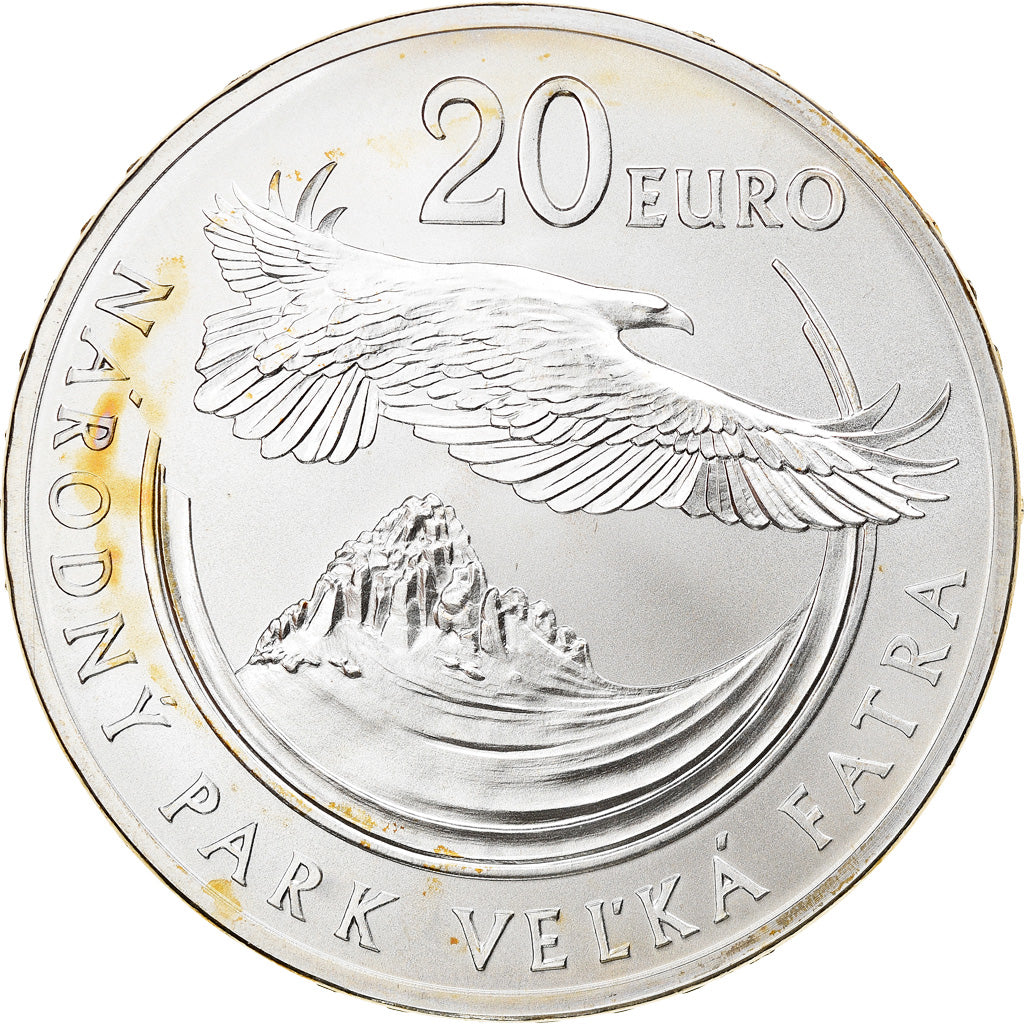 Slovakia, 20 Euro, National Park - Vel'k, 2009, Kremnica, MS(65-70), Silver