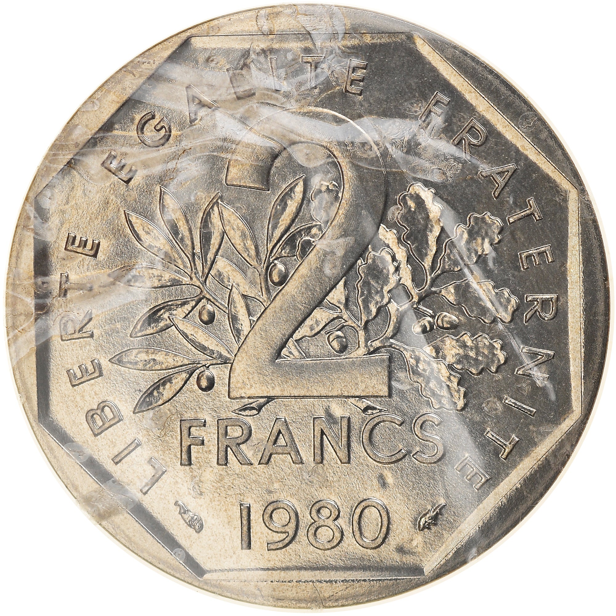Moeda, França, 2 Francs, 1980, Paris, Piéfort, MS(65-70), Níquel, KM:P671