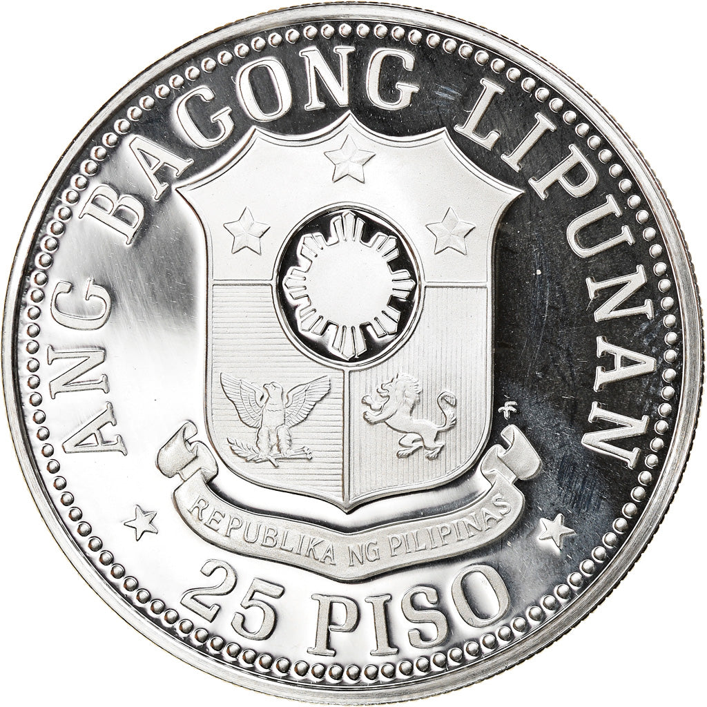 Coin, Philippines, 25 Piso, 1975, BE, MS(65-70), Silver, KM:211