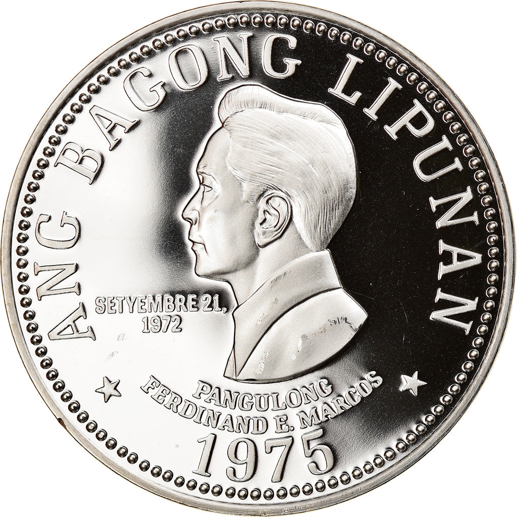 Moneda, Filipinas, 5 Piso, 1975, BE, FDC, Níquel, KM:210.1