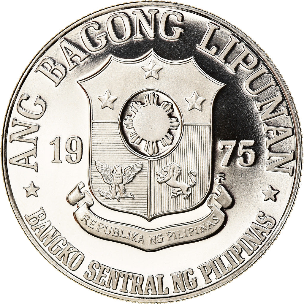 Coin, Philippines, Piso, 1975, BE, MS(65-70), Copper-nickel, KM:209.1