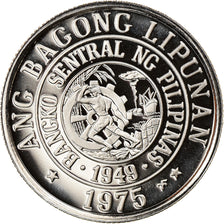 Coin, Philippines, 10 Sentimos, 1975, BE, MS(65-70), Copper-nickel, KM:207