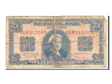Netherlands, 2 1/2 Gulden, 1945, KM #71, F(12-15), 1AR
