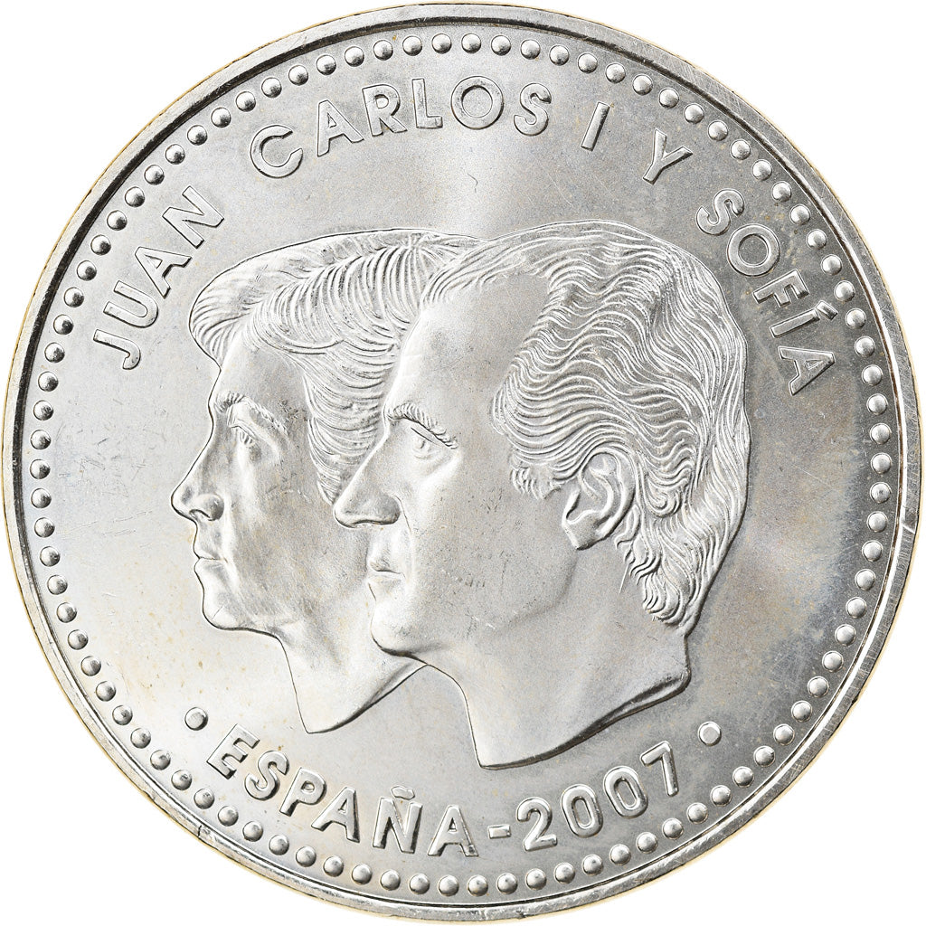 Spain, 12 Euro, 2007, Madrid, MS(65-70), Silver, KM:1129