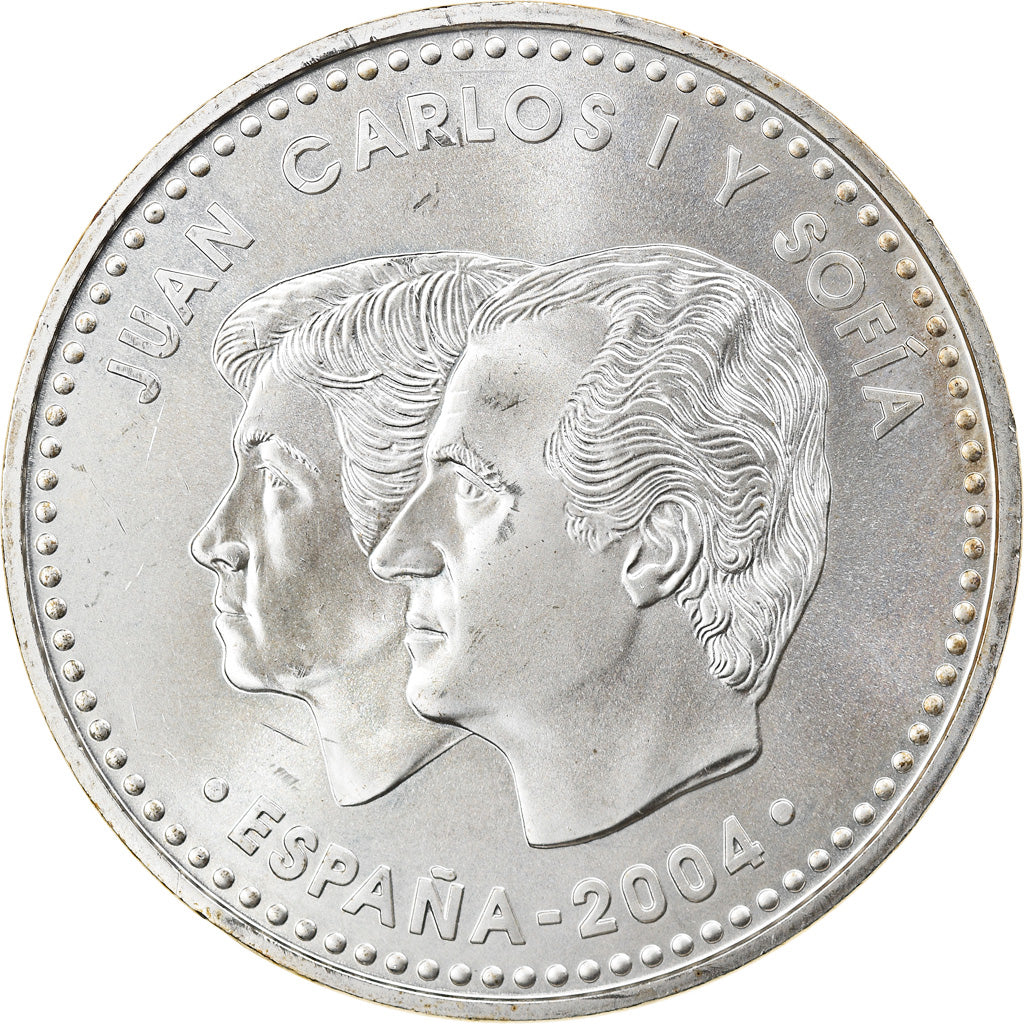 Spain, 12 Euro, 2004, Madrid, MS(63), Silver, KM:1095