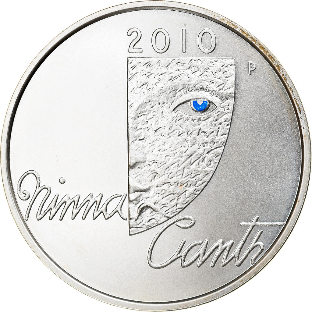 Finland, 10 Euro, Minna Canth, 2010, Colourized, MS(65-70), Silver, KM:152